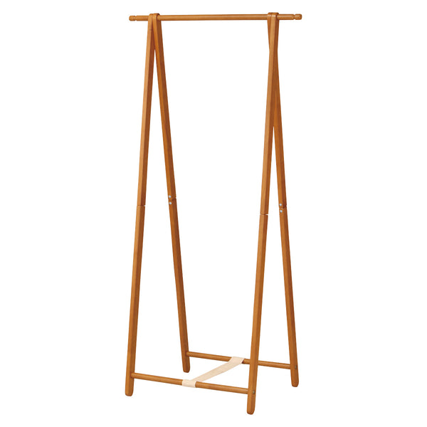 コートハンガー幅77.5cm木製フォールディングハンガーラック