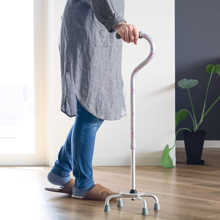 杖4点杖自立式ステッキ伸縮多脚杖介護
