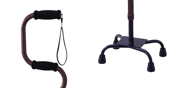 杖らくらく4点杖自立式ステッキ伸縮多脚杖介護