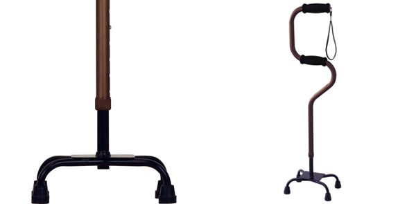 杖らくらく4点杖自立式ステッキ伸縮多脚杖介護