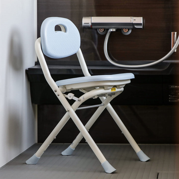 シャワーチェア背付折りたたみ3段階高さ調整テイコブシャワーベンチ介護イス