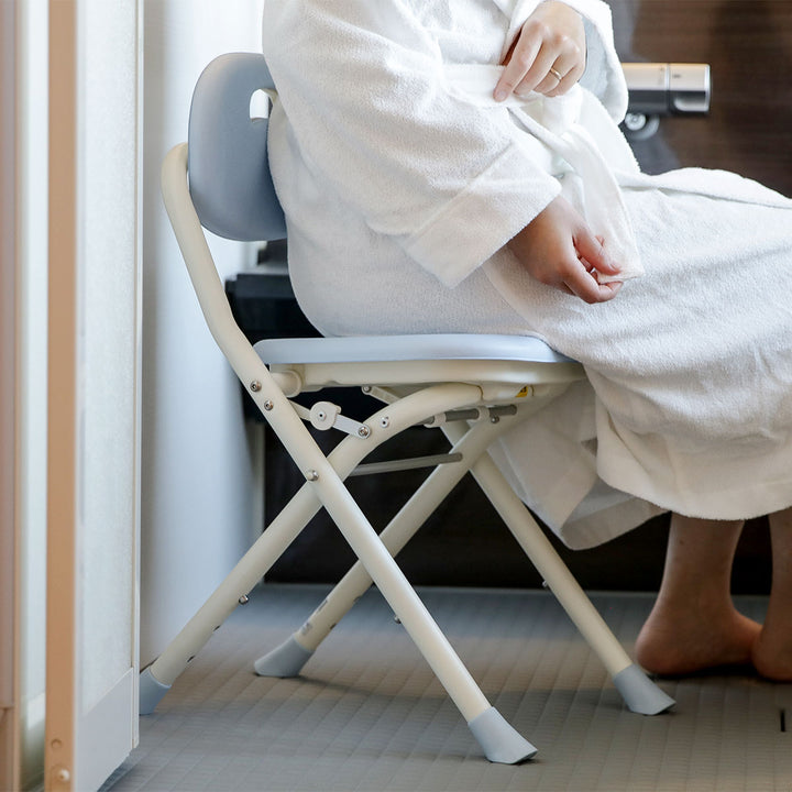 シャワーチェア背付折りたたみ3段階高さ調整テイコブシャワーベンチ介護イス