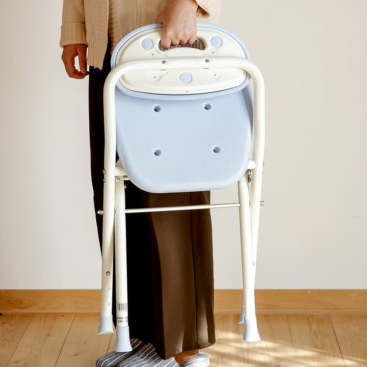 シャワーチェア背付折りたたみ3段階高さ調整テイコブシャワーベンチ介護イス