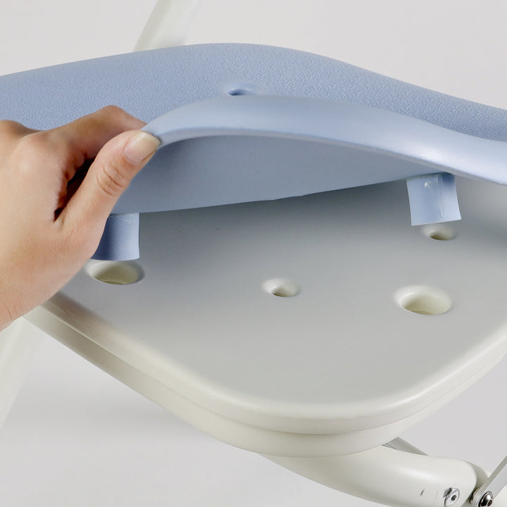 シャワーチェア背付折りたたみ3段階高さ調整テイコブシャワーベンチ介護イス