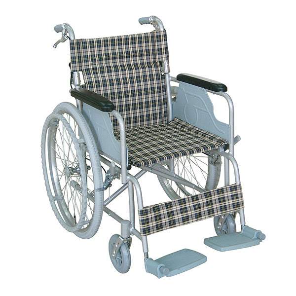 車いす自走式背折れタイプ座面幅44cmテイコブハンドブレーキ付