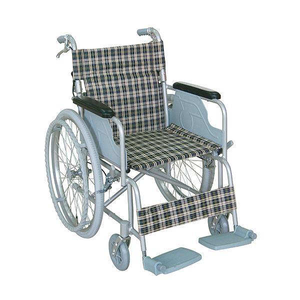 車いす自走式背折れタイプ座面幅44cmテイコブハンドブレーキ付