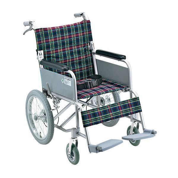 介助用車いす介助式背折れタイプ座面幅42cmテイコブハンドブレーキ付