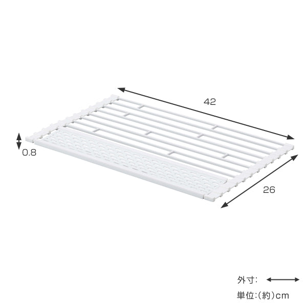 山崎実業tower折り畳み水切りタワーシリコーントレー付きS