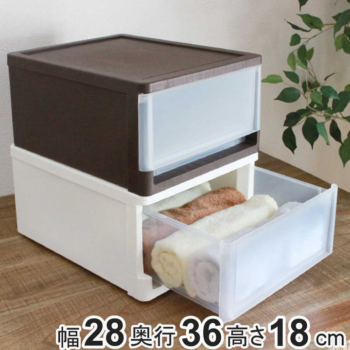 収納ボックスストラクローゼット棚上幅28×奥行36×高さ18cm