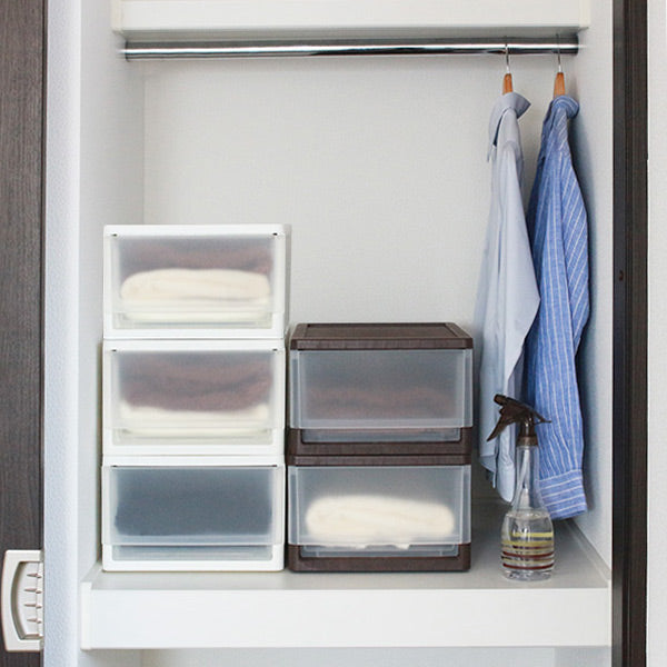 収納ボックスストラクローゼット棚上幅28×奥行36×高さ18cm