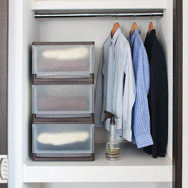 収納ボックスストラクローゼット棚上幅34×奥行42×高さ22cm