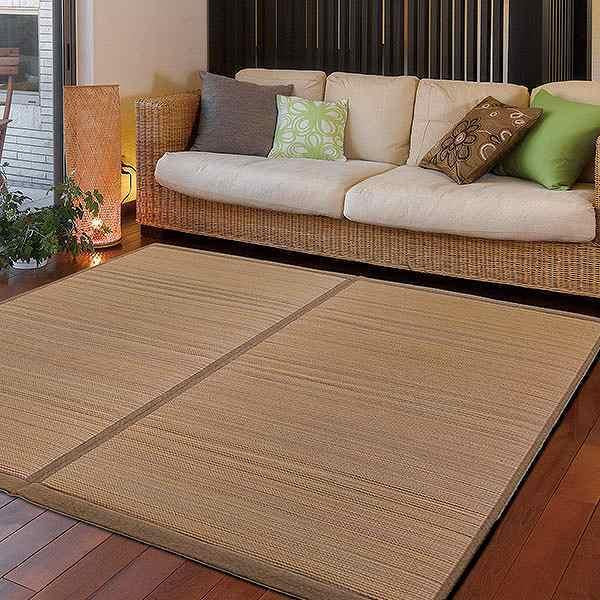 ラグい草ふんわりラグ与那国191×191cm