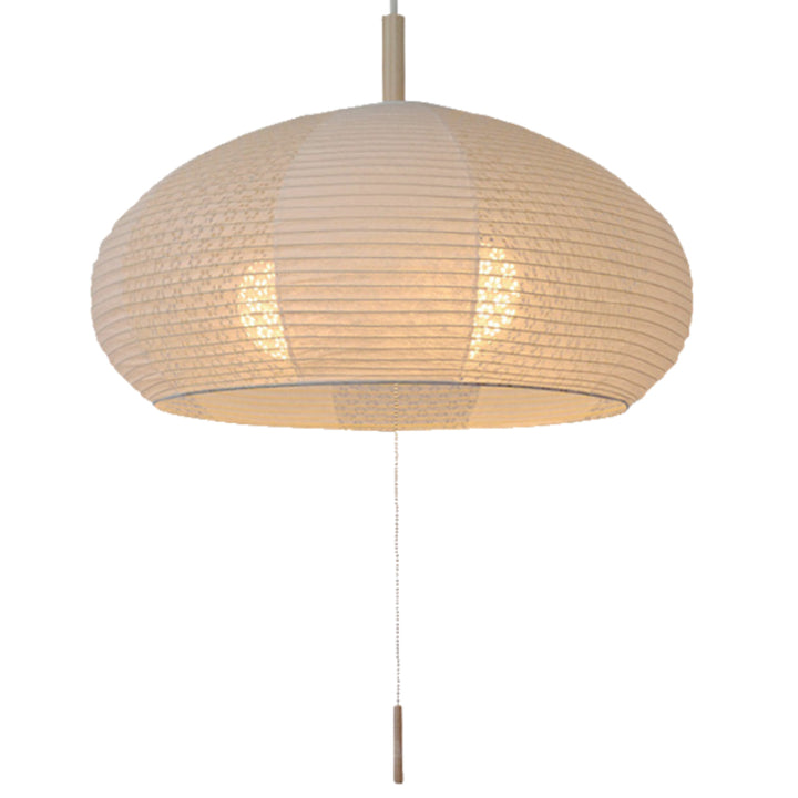 ペンダントライト3灯dome麻葉萌葱揉み紙×小梅白日本製和風天井照明