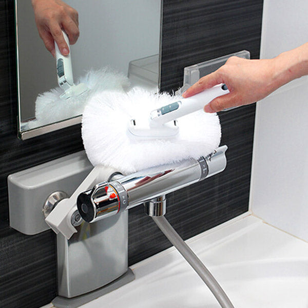 バスブラシお風呂ブラシお風呂掃除ふわーとお風呂キーレー全長80cm伸縮柄角度調節速乾