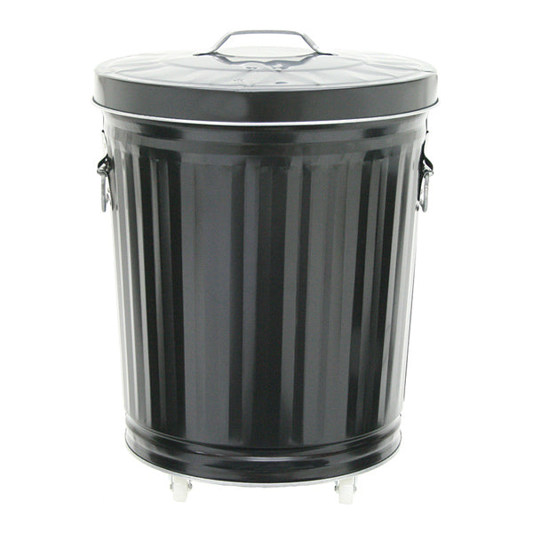 灰入れバケツ 30L 二重底 灰入れ ふた付き キャスター付き 暖炉 ゴミ箱
