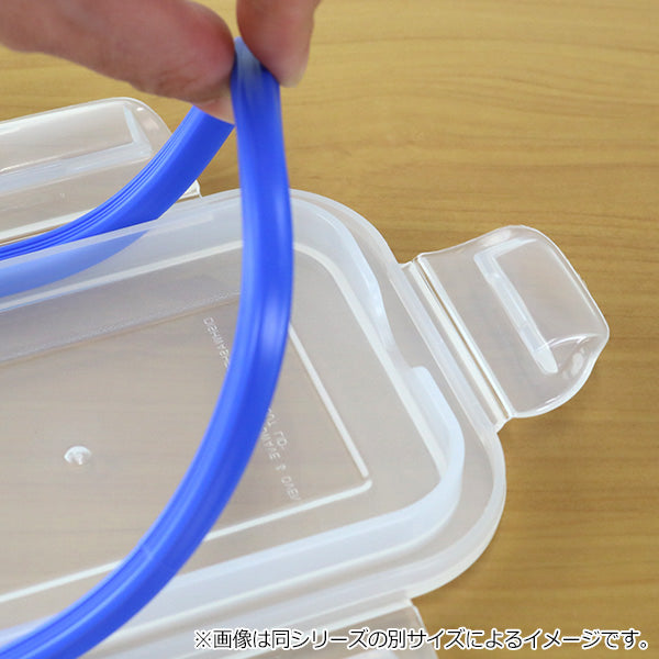 保存容器ガラス製500ml角型パチッとロック