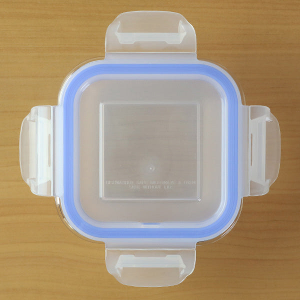 保存容器ガラス製500ml角型パチッとロック