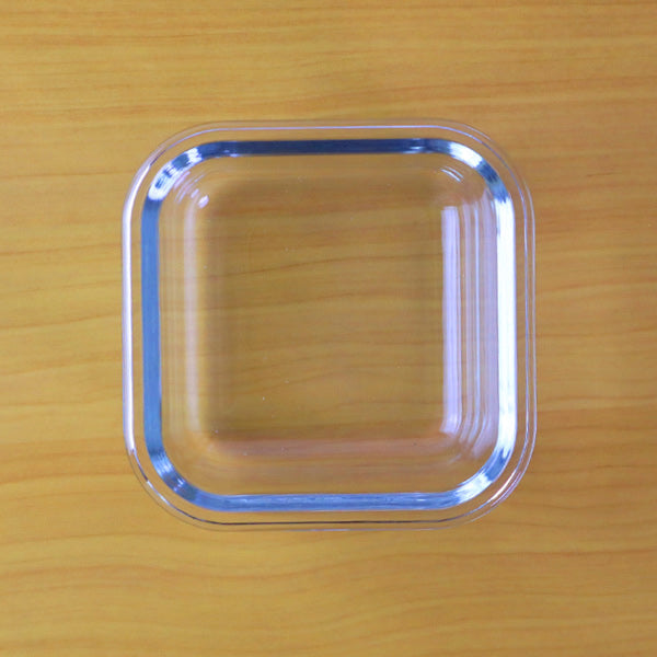 保存容器ガラス製500ml角型パチッとロック