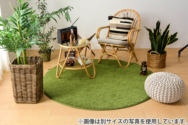 ラグ芝生185×185cm