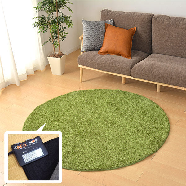 ラグ芝生90×90cm円形