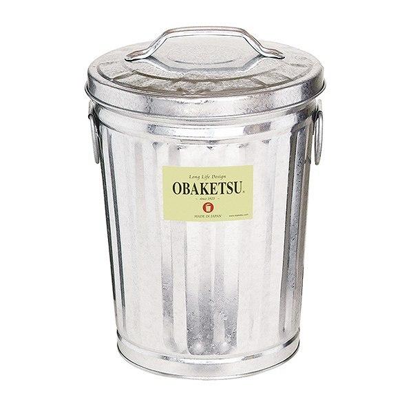 バケツ8LオバケツOBAKETSUシルバーふた付きゴミ箱収納おばけつレトロおしゃれ