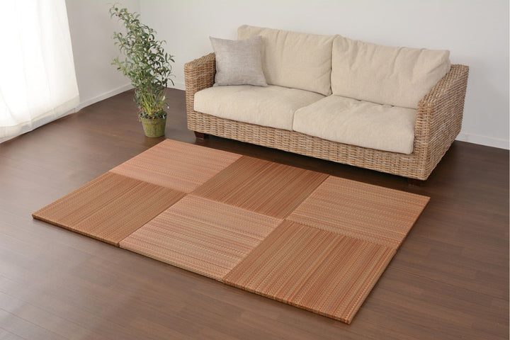 ユニット畳置き畳王騎約65×65滑り止め付きブルー