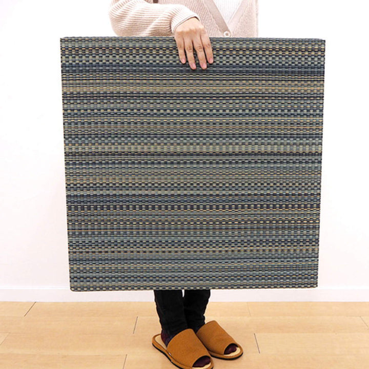 ユニット畳置き畳王騎約65×65滑り止め付きブルー