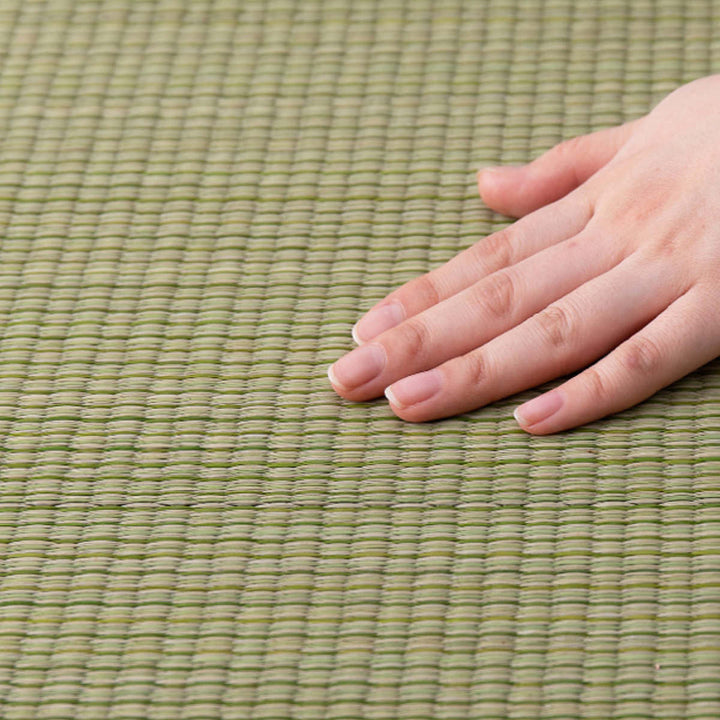 ユニット畳置き畳四季約65×65滑り止め付きブルー