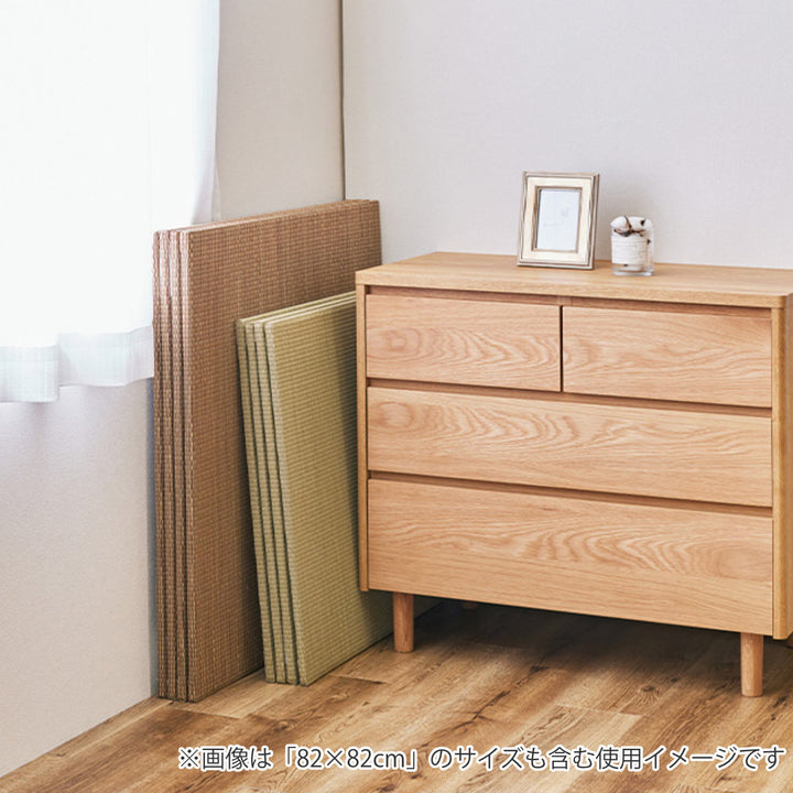 ユニット畳置き畳四季約65×65滑り止め付きブルー