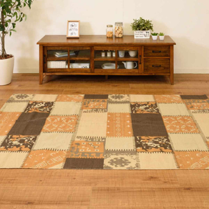 ラグ130×190cmラグマットTTR-132ベージュ