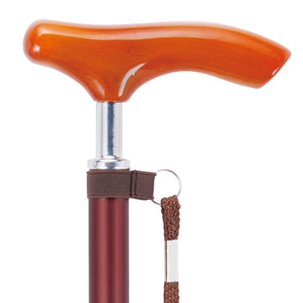 杖伸縮スリムネックツートンステッキ軽量アルミ製