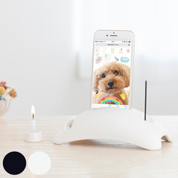 ペット仏具ペットト陶製タイプ線香ローソクセット