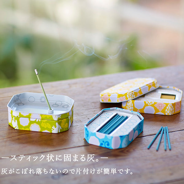 線香 彩風 缶入りアロマインセンス マグネット香立付き 花 – ハウジー