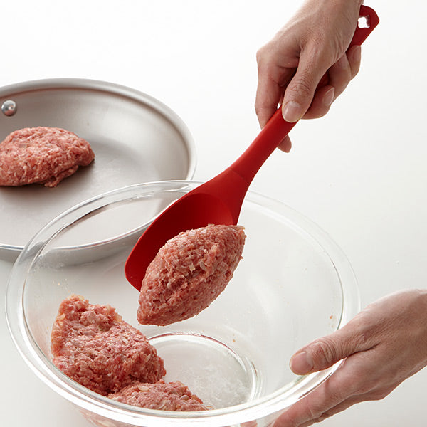 調理スプーンこねてまとまるハンバーグスプーンWW100