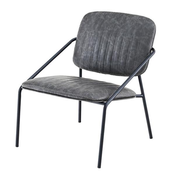 チェア座面高42cm椅子ダイニングチェアソフトレザーヴィンテージ調スチールイス