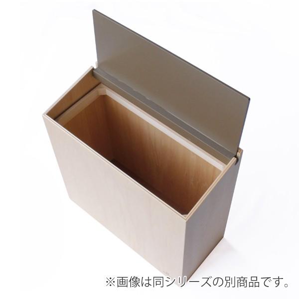 ゴミ箱 木製 ふた付き 8L ウォールナット スリム SLIM DUST ヤマト工芸