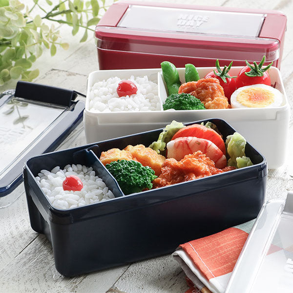 コミコミランチBOX お弁当箱 1段 パッキン一体式 イージーケアランチボックス 520ml