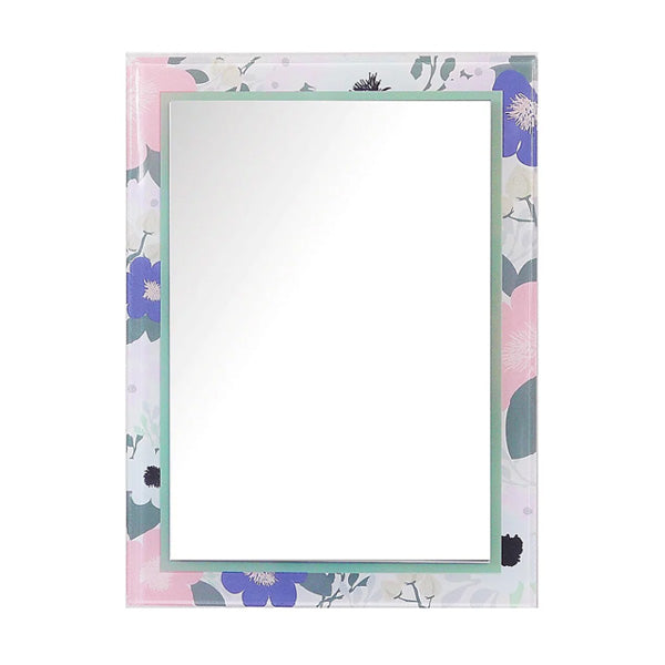 ミラー3WAYウォールミラースタンドミラー卓上ハンドミラー手鏡鏡かがみ花柄角型長方形