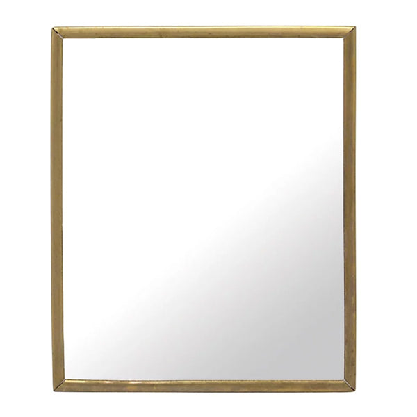 ミラースタンドミラー高さ18.7cm卓上鏡かがみアンティーク調真鍮フレーム角型長方形