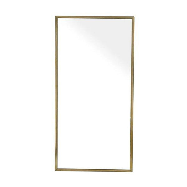 ミラーウォールミラー高さ40cm壁掛け鏡かがみアンティーク調真鍮フレーム長方形