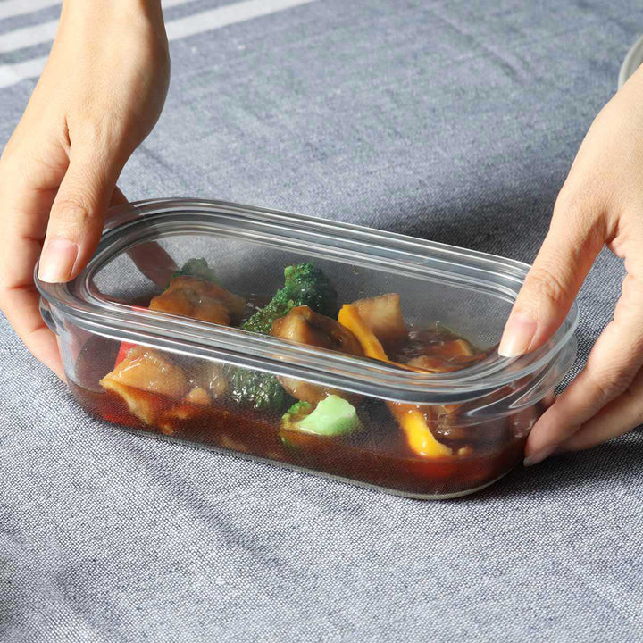 保存容器520ml調理ができる保存容器収納トレー付きMサイズ3個入
