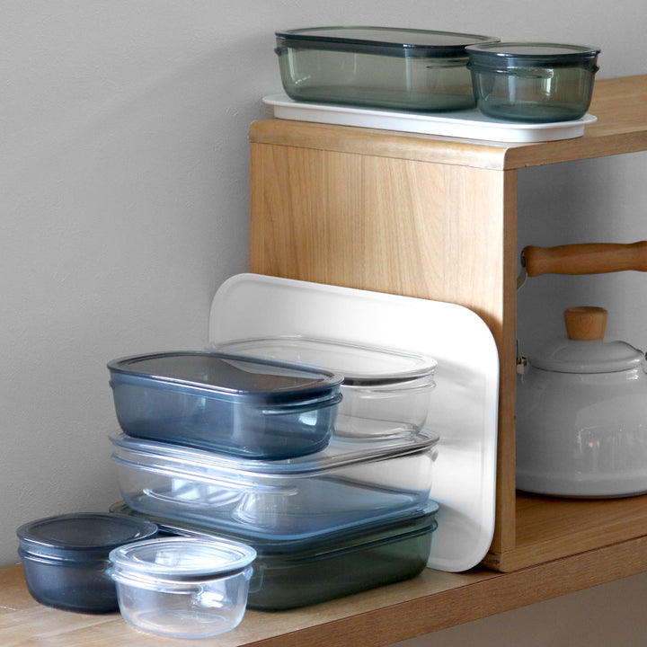 保存容器520ml調理ができる保存容器収納トレー付きMサイズ3個入