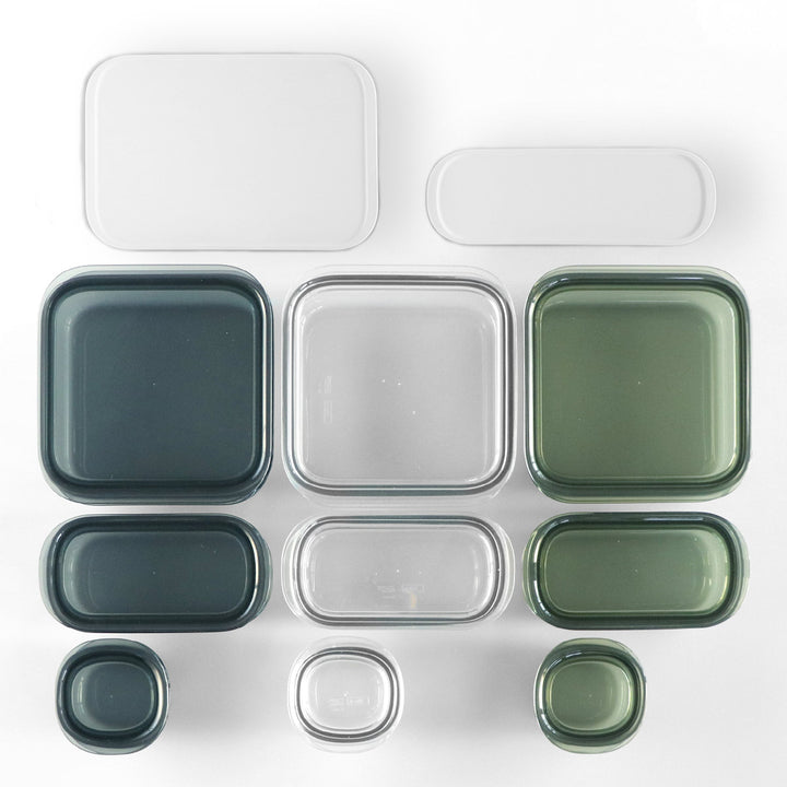 保存容器520ml調理ができる保存容器収納トレー付きMサイズ3個入