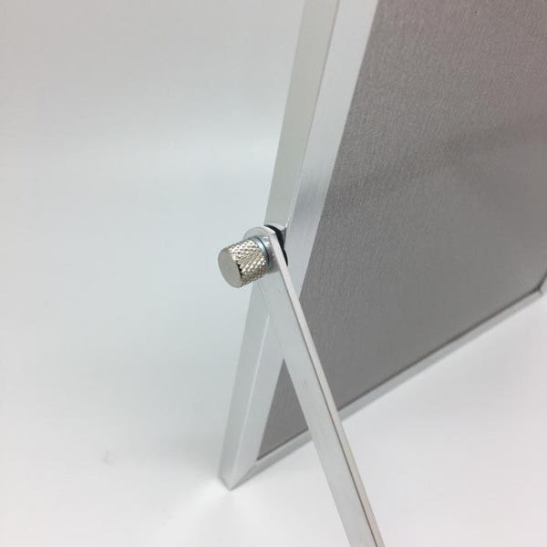 ミラー高さ19.5cm卓上角度調節スタンドミラーアルミミラー鏡かがみ化粧鏡