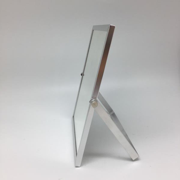ミラー高さ19.5cm卓上角度調節スタンドミラーアルミミラー鏡かがみ化粧鏡