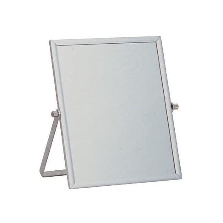 ミラー高さ19.5cm卓上角度調節スタンドミラーアルミミラー鏡かがみ化粧鏡