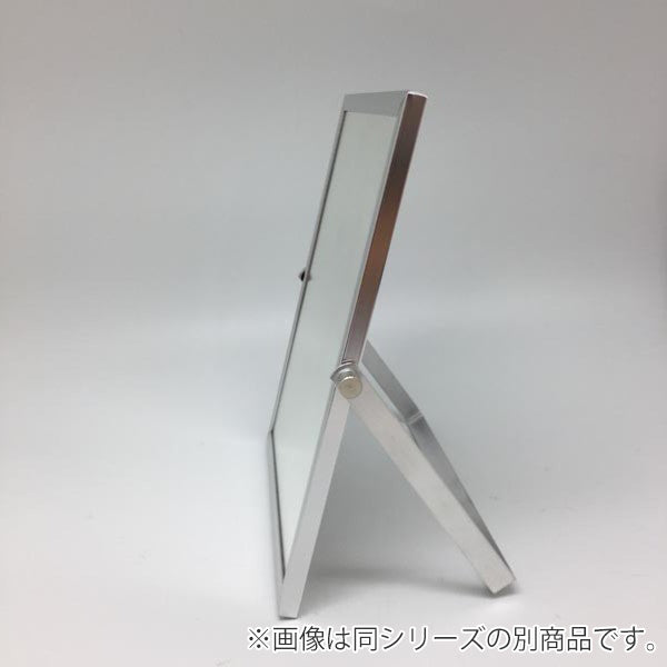 ミラー高さ22cm卓上角度調節スタンドミラーアルミミラー鏡かがみ化粧鏡