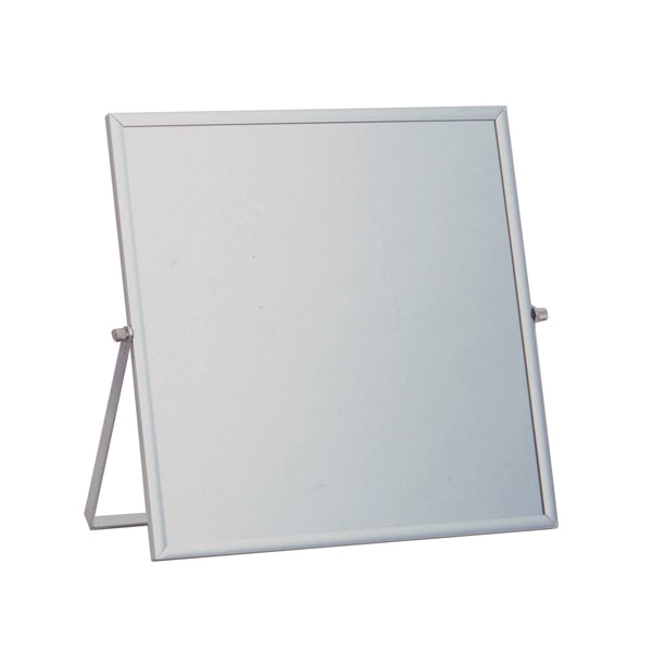 ミラー高さ27cm卓上角度調節スタンドミラーアルミミラー鏡かがみ化粧鏡