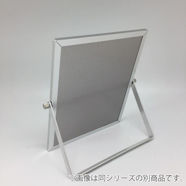 ミラー高さ27cm卓上角度調節スタンドミラーアルミミラー鏡かがみ化粧鏡