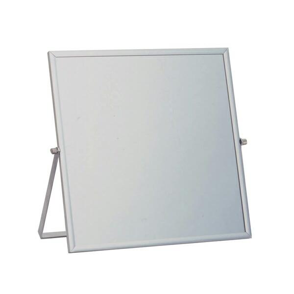 ミラー高さ27cm卓上角度調節スタンドミラーアルミミラー鏡かがみ化粧鏡